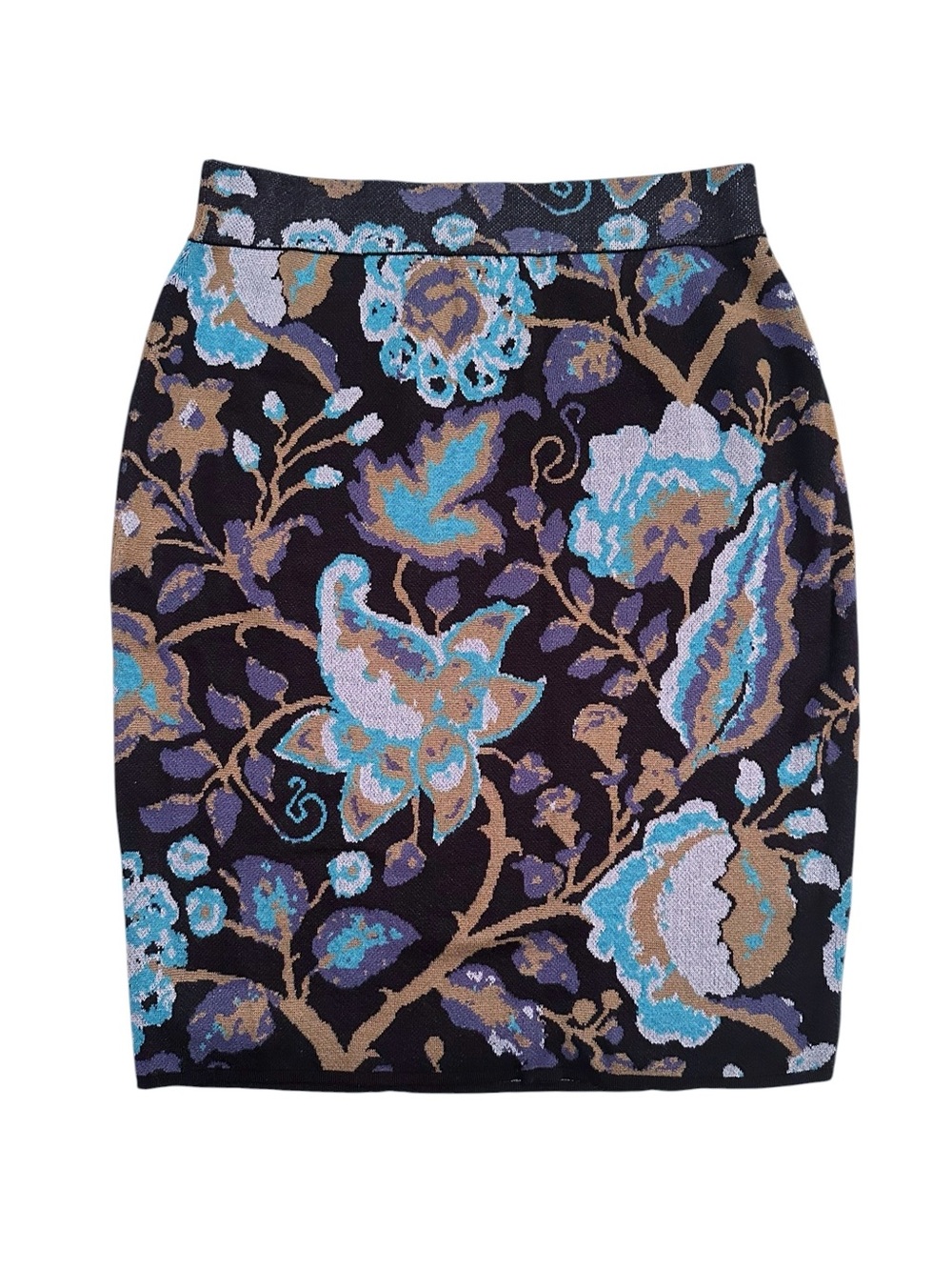 Peruvian Connection Moonflower Skirt stretch knit size Large NWT